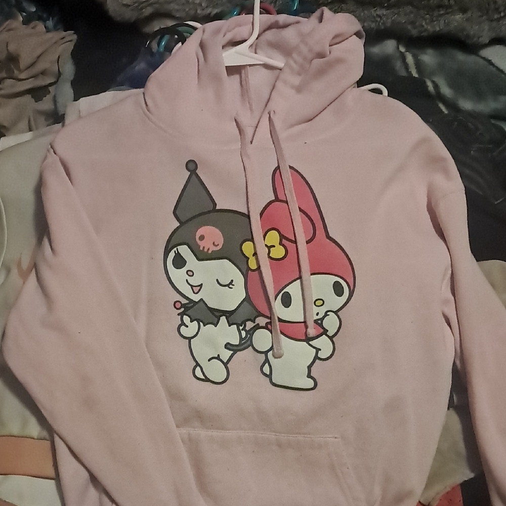 Sanrio Pink Hoodie with Cute Characters